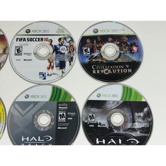 Xbox 360 Lot of 12 Disc, Halo Reach CE Anniversary, Borderlands, Orange Box - Picture 5 of 5